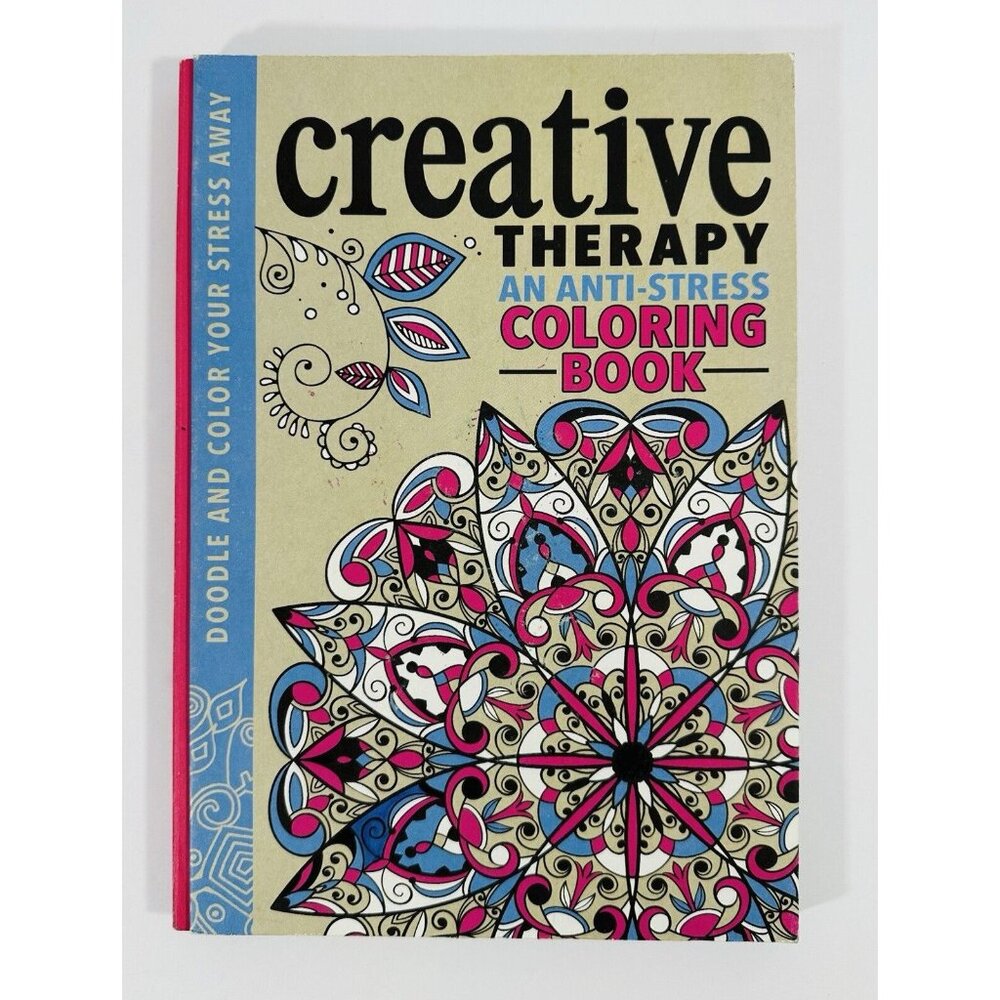 Creative Therapy Anti Stress Adult Coloring Book Doodles Relax Therapeutic Hard